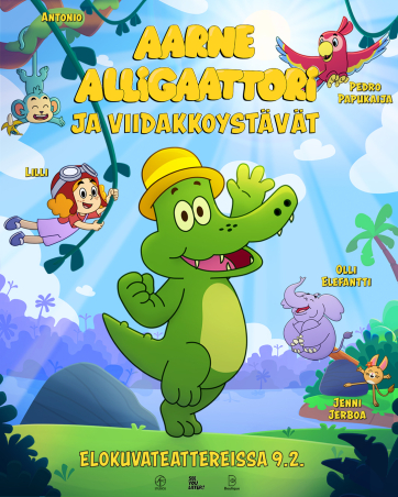 På svenska: Arne Alligator och djungelkompisarna